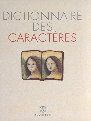 cover image of Dictionnaire des caractères